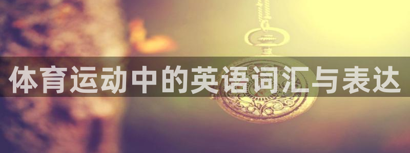 海南利记官网下载发展怎么样：体育运动中的英语词汇与表